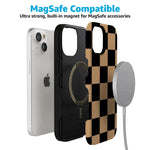 Fit Check | Black & Brown Checkerboard Case iPhone Case get.casely 