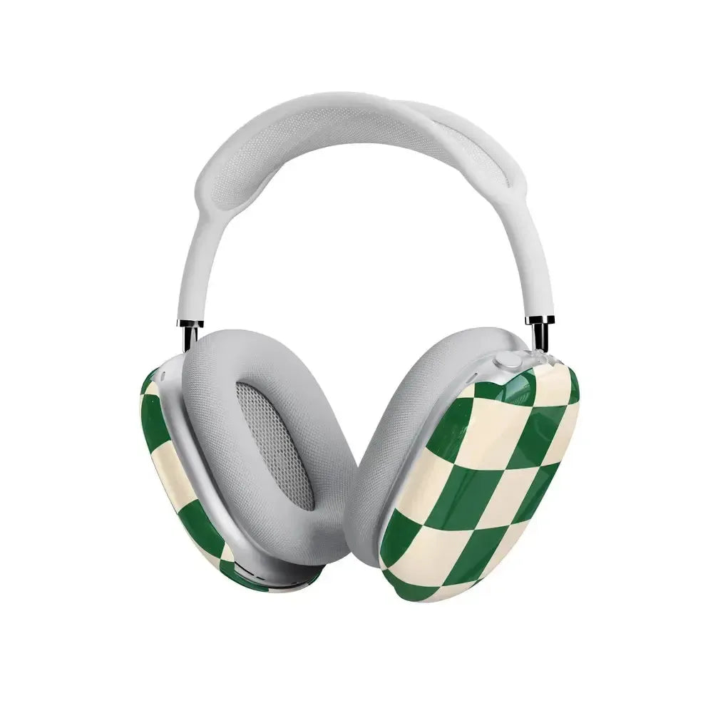 Fit Check Green Checkerboard AirPods Max Case - Thumbnail 4