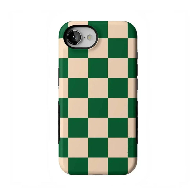 Fit Check | Green Checkerboard Case iPhone Case get.casely Bold Flex + MagSafe® iPhone 16e 
