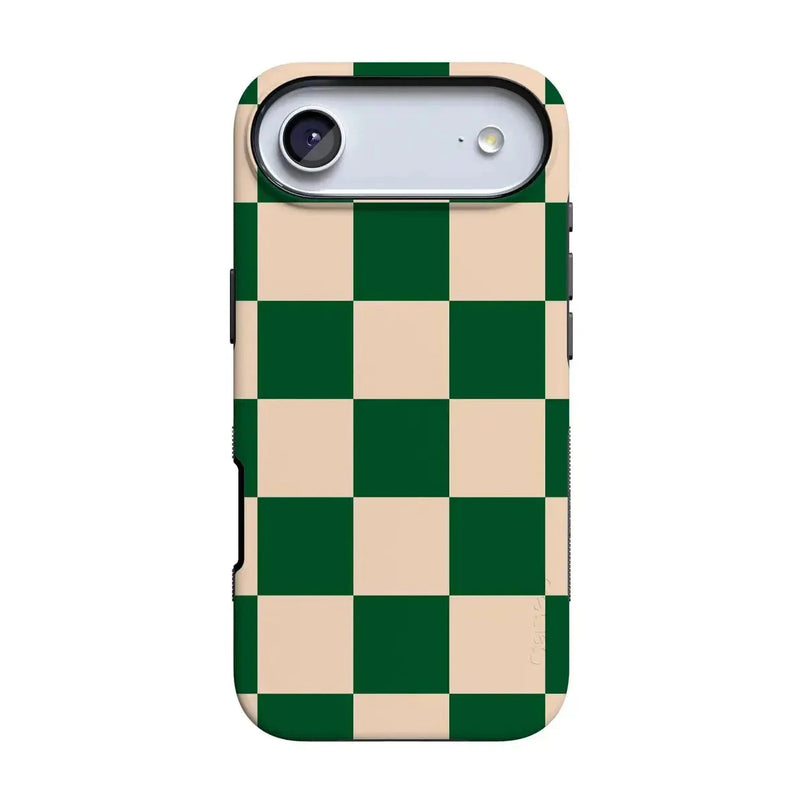 Fit Check | Green Checkerboard Case iPhone Case get.casely Bold Flex + MagSafe® iPhone 17 Air 