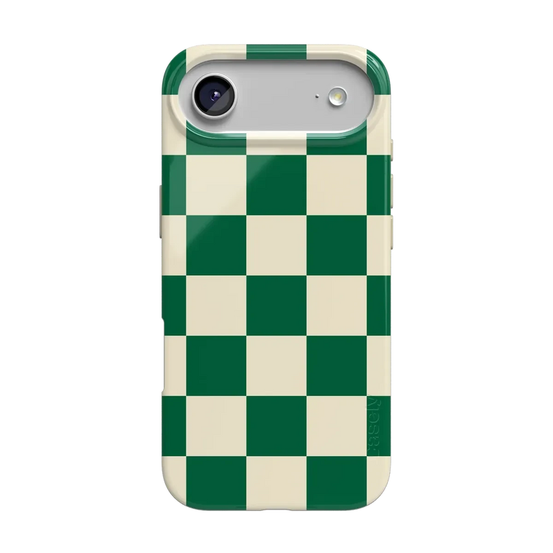 Fit Check | Green Checkerboard Case iPhone Case get.casely Classic + MagSafe® iPhone 17 Air 