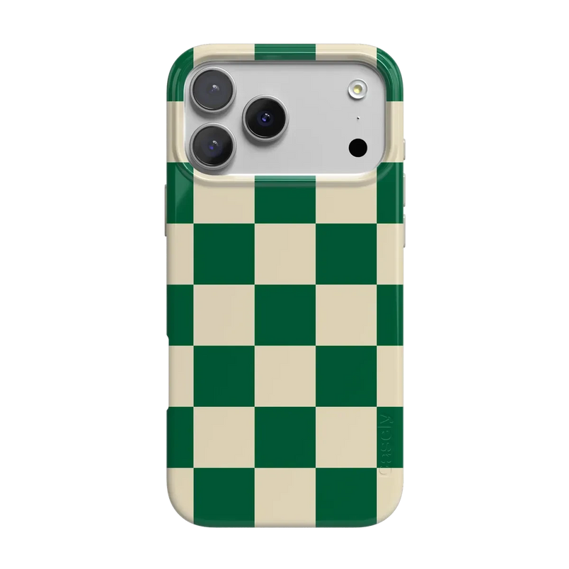 Fit Check | Green Checkerboard Case iPhone Case get.casely Classic + MagSafe® iPhone 17 Pro Max 