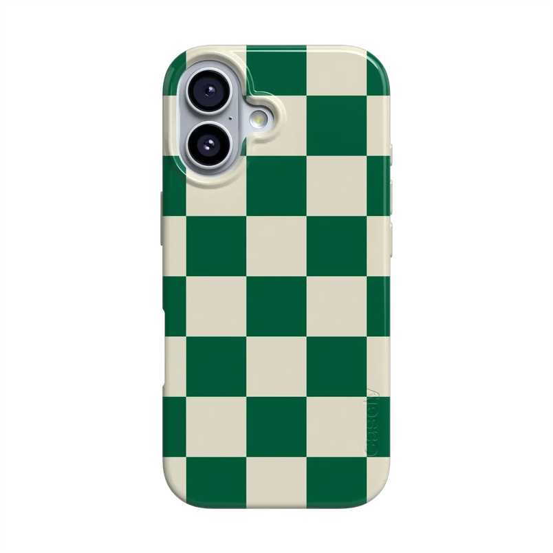Fit Check | Green Checkerboard Case iPhone Case get.casely Classic + MagSafe® iPhone 17 