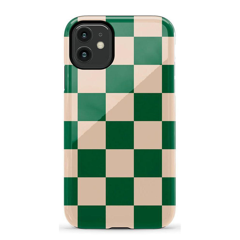 Fit Check | Green Checkerboard Case iPhone Case get.casely Essential iPhone 11