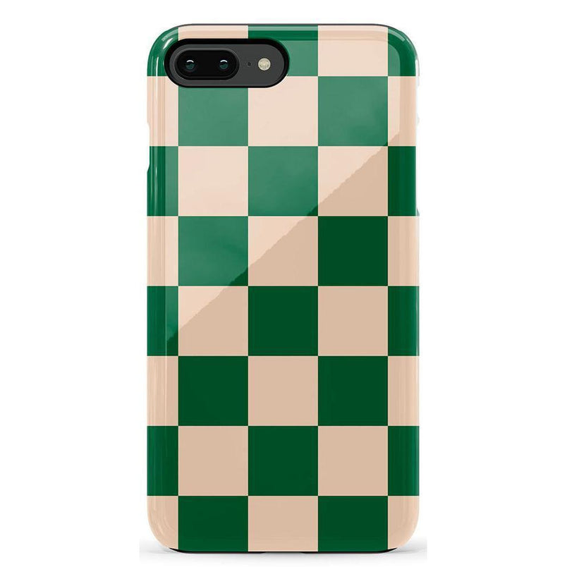 Fit Check | Green Checkerboard Case iPhone Case get.casely Essential iPhone 6/7/8 Plus