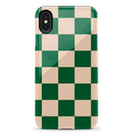 Fit Check | Green Checkerboard Case iPhone Case get.casely Essential iPhone XS Max 