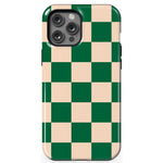 Fit Check | Green Checkerboard Case iPhone Case get.casely Essential + MagSafe® iPhone 12 Pro Max