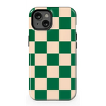 Fit Check | Green Checkerboard Case iPhone Case get.casely Essential + MagSafe® iPhone 13 