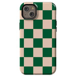 Fit Check | Green Checkerboard Case iPhone Case get.casely Essential + MagSafe® iPhone 14 Plus