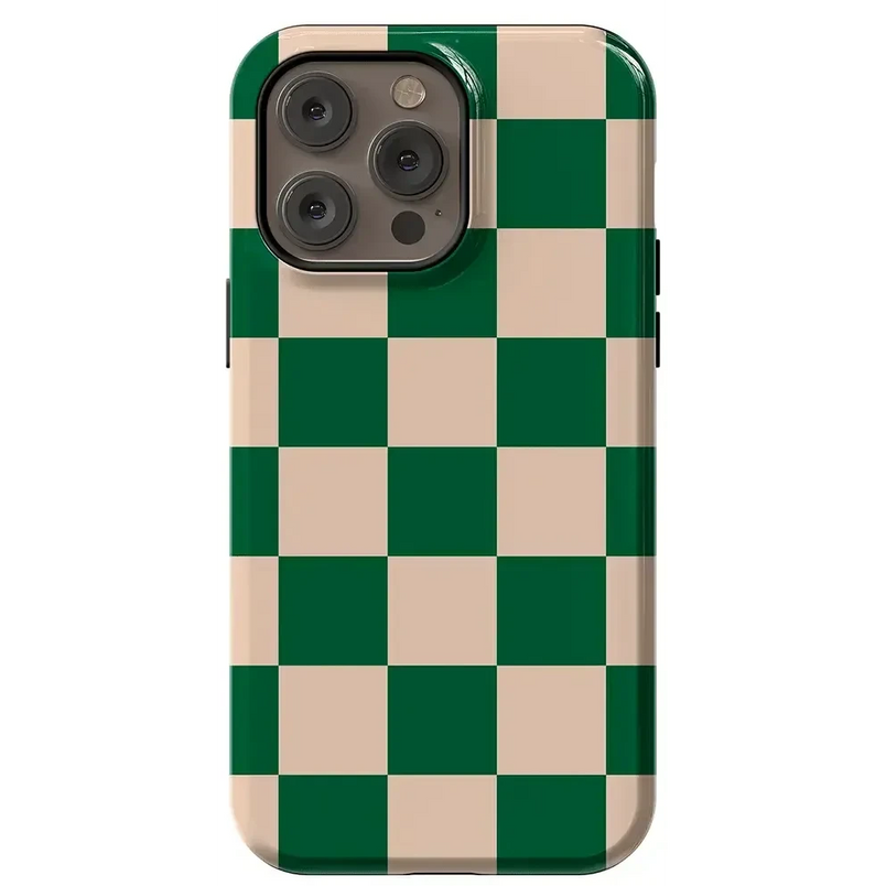 Fit Check | Green Checkerboard Case iPhone Case get.casely Essential + MagSafe® iPhone 14 Pro Max 