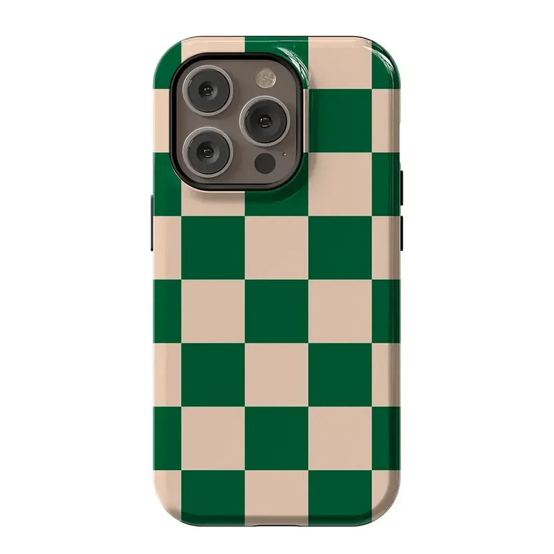 Fit Check | Green Checkerboard Case iPhone Case get.casely Essential + MagSafe® iPhone 14 Pro 