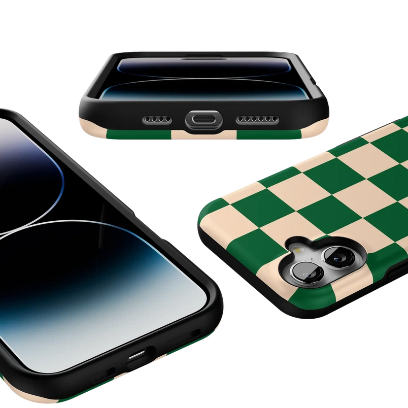 Fit Check | Green Checkerboard Case iPhone Case get.casely 