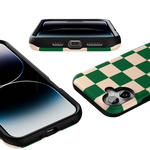 Fit Check | Green Checkerboard Case iPhone Case get.casely 