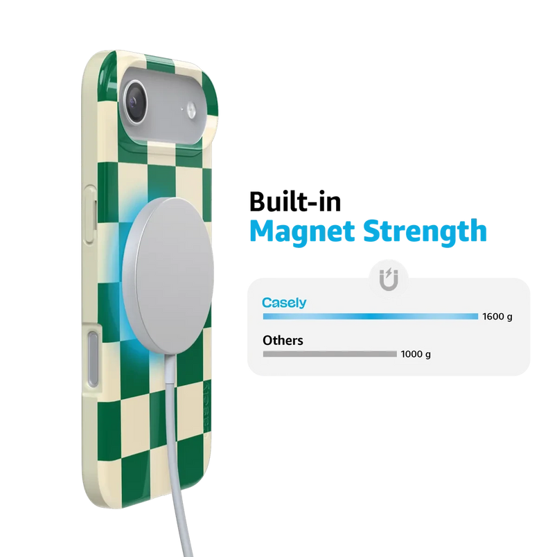 Fit Check | Green Checkerboard Case iPhone Case get.casely 