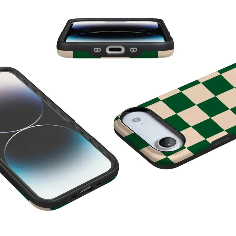 Fit Check | Green Checkerboard Case iPhone Case get.casely 