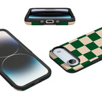 Fit Check | Green Checkerboard Case iPhone Case get.casely 