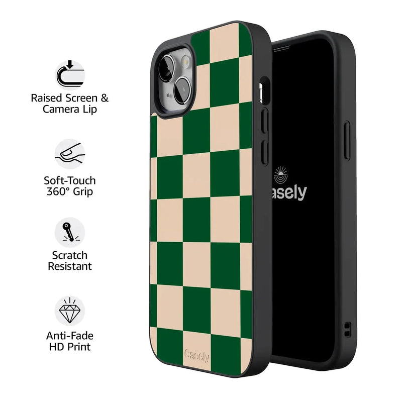 Fit Check | Green Checkerboard Case iPhone Case get.casely 
