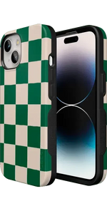 Fit Check | Green Checkerboard Case iPhone Case get.casely 