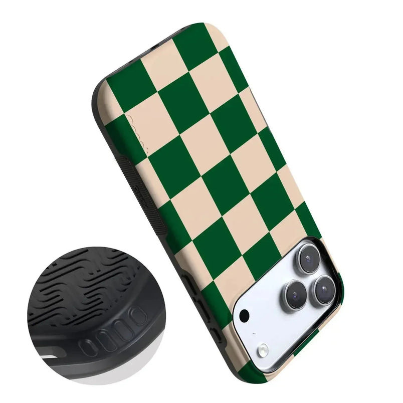Fit Check | Green Checkerboard Case iPhone Case get.casely 