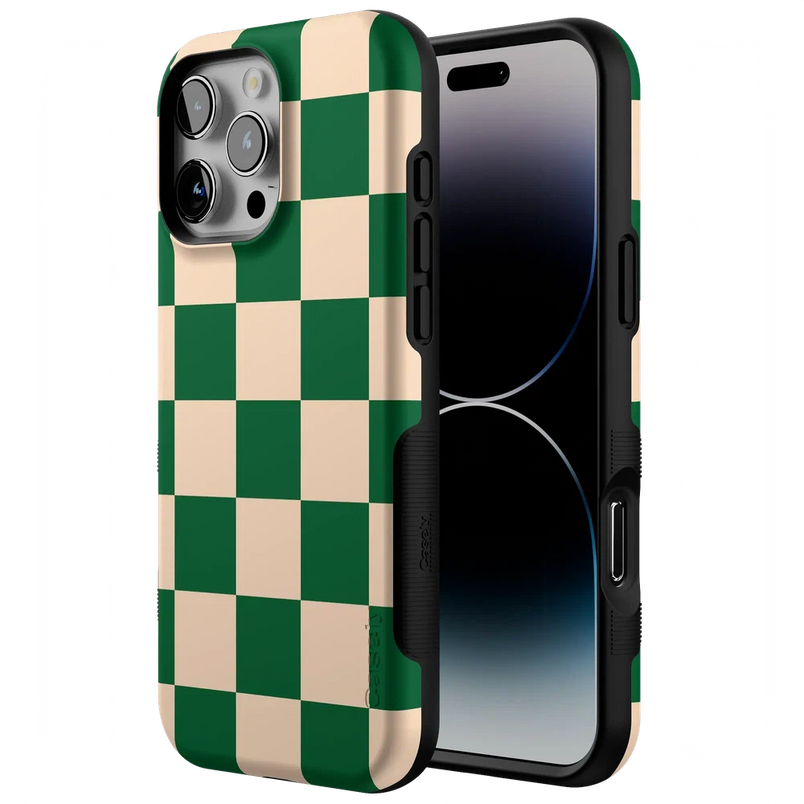 Fit Check | Green Checkerboard Case iPhone Case get.casely 