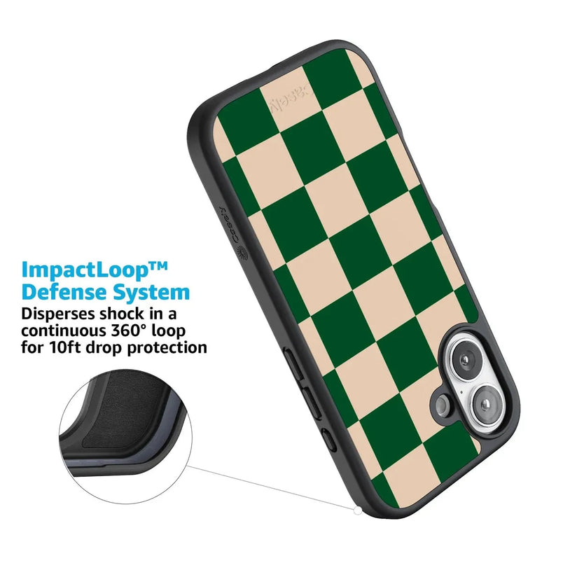 Fit Check | Green Checkerboard Case iPhone Case get.casely 
