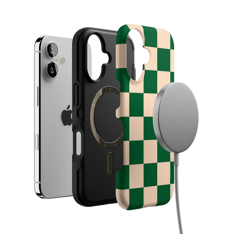 Fit Check | Green Checkerboard Case iPhone Case get.casely 