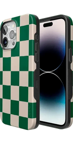 Fit Check | Green Checkerboard Case iPhone Case get.casely 