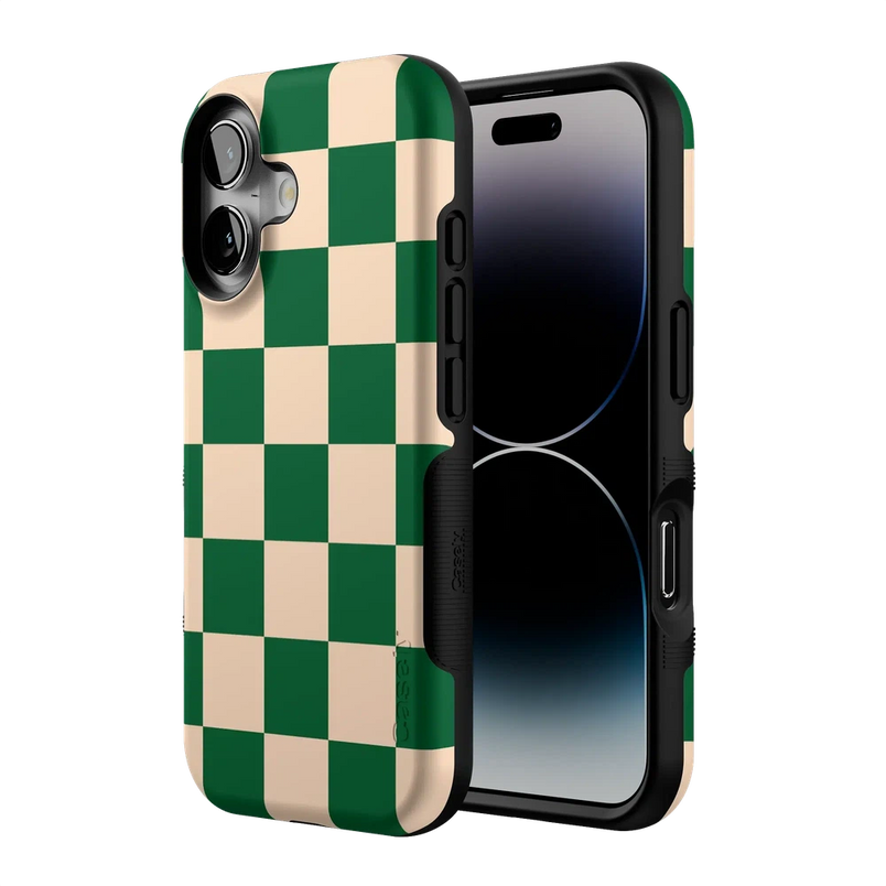 Fit Check | Green Checkerboard Case iPhone Case get.casely 