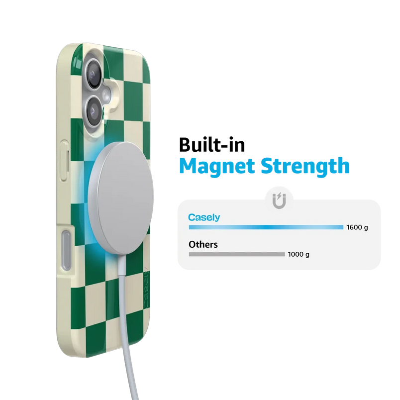 Fit Check | Green Checkerboard Case iPhone Case get.casely 