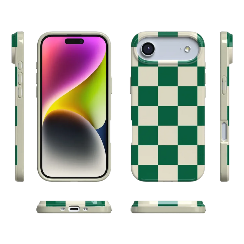Fit Check | Green Checkerboard Case iPhone Case get.casely 