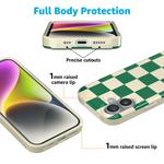 Fit Check | Green Checkerboard Case iPhone Case get.casely 