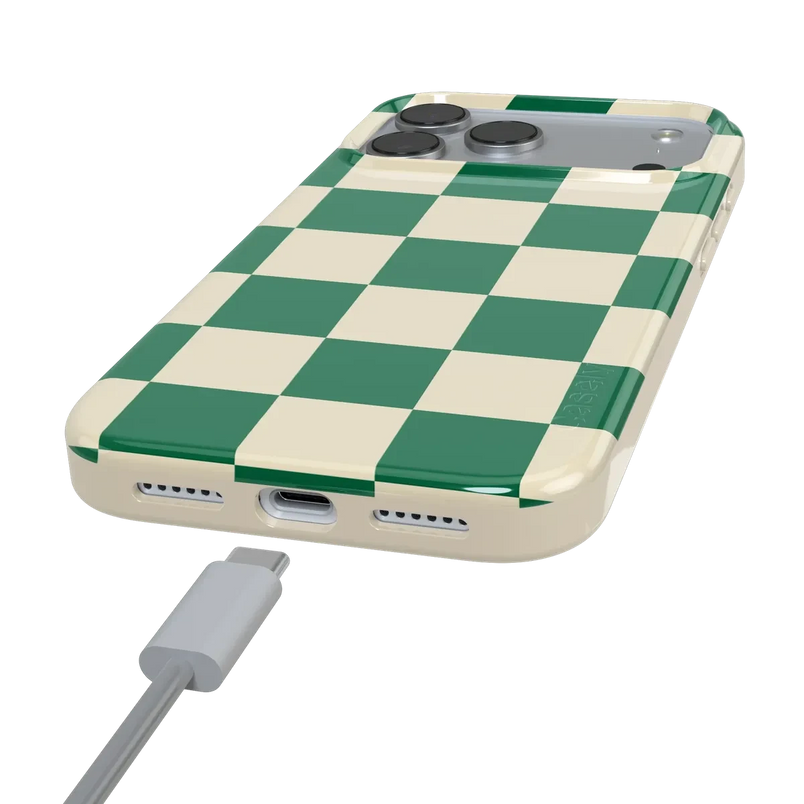 Fit Check | Green Checkerboard Case iPhone Case get.casely 