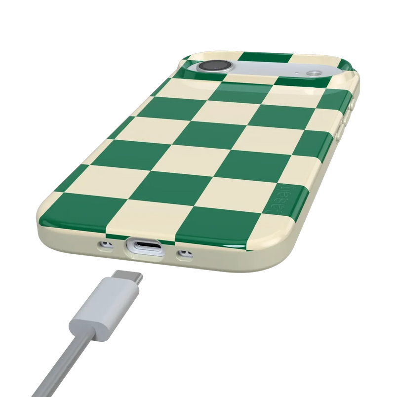 Fit Check | Green Checkerboard Case iPhone Case get.casely 
