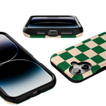 Fit Check | Green Checkerboard Case iPhone Case get.casely 