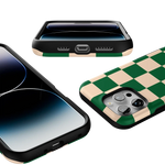Fit Check | Green Checkerboard Case iPhone Case get.casely 