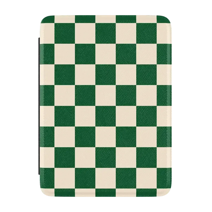 Fit Check | Green Checkerboard Kindle Case Kindle Case get.casely 7” Kindle Paperwhite 