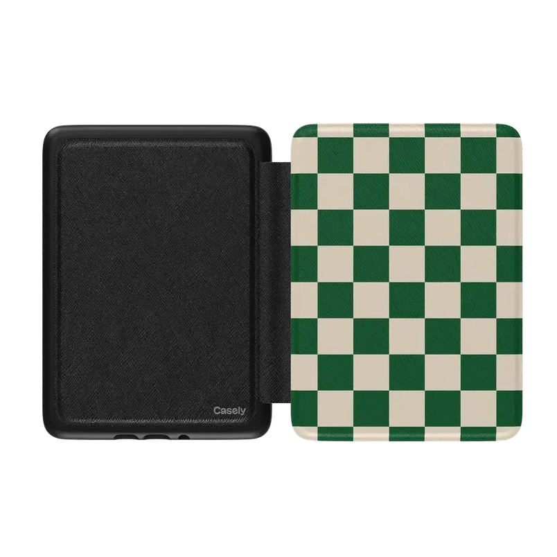 Fit Check | Green Checkerboard Kindle Case Kindle Case get.casely 