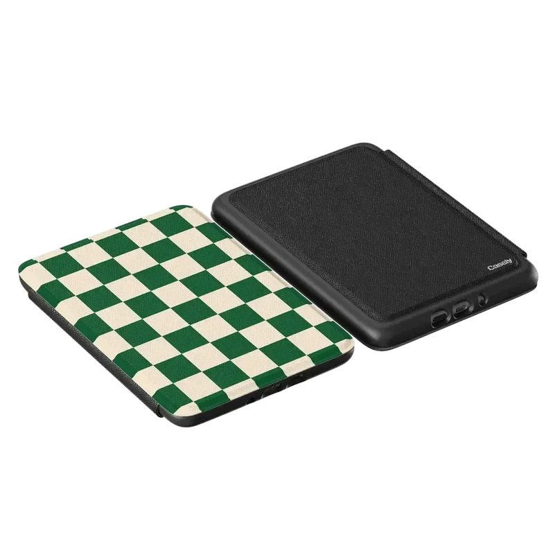 Fit Check | Green Checkerboard Kindle Case Kindle Case get.casely 