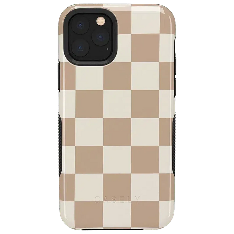 Fit Check | Neutral Checkerboard Case iPhone Case get.casely Bold iPhone 11 Pro Max