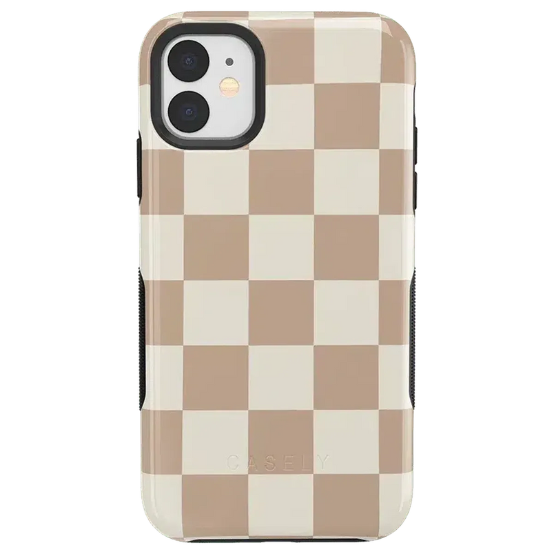 Fit Check | Neutral Checkerboard Case iPhone Case get.casely Bold iPhone 11
