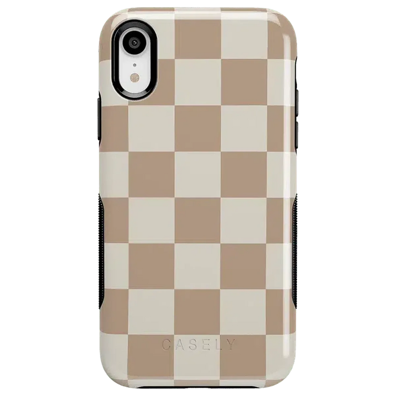 Fit Check | Neutral Checkerboard Case iPhone Case get.casely Bold iPhone XR 