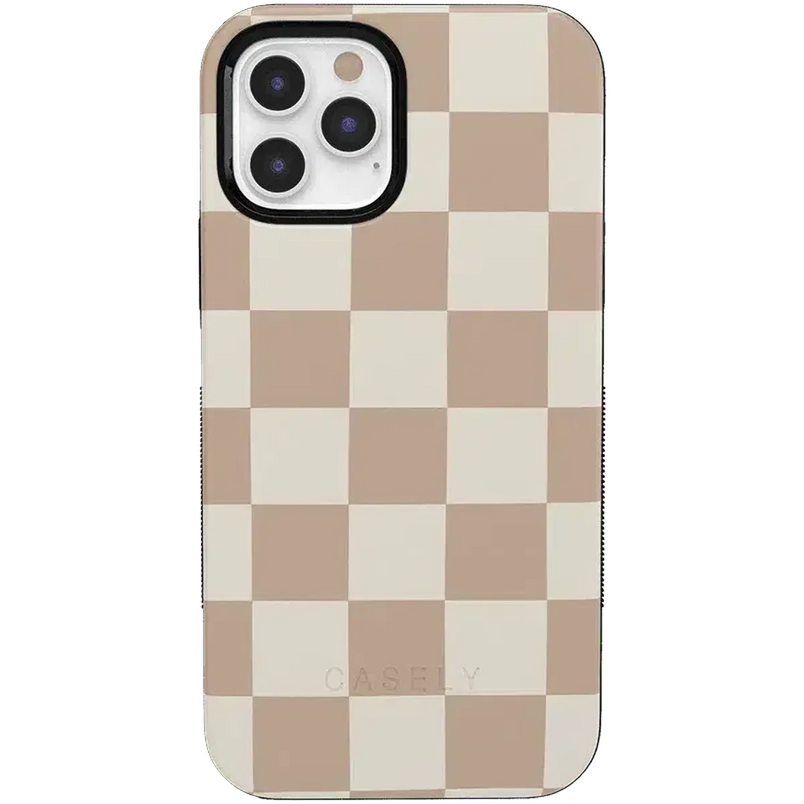 Fit Check | Neutral Checkerboard Case iPhone Case get.casely Bold + MagSafe® iPhone 12 Pro Max
