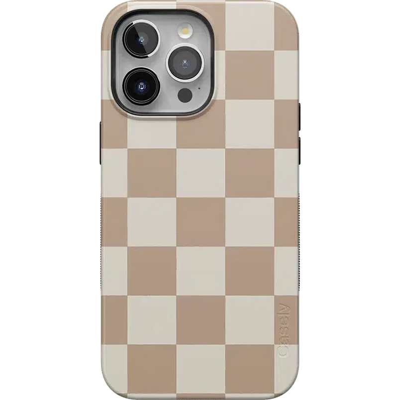 Fit Check | Neutral Checkerboard Case iPhone Case get.casely Bold + MagSafe® iPhone 15 Pro