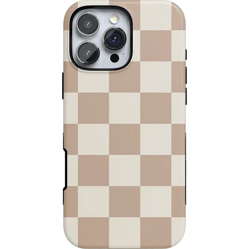Fit Check | Neutral Checkerboard Case iPhone Case get.casely Bold + MagSafe® iPhone 16 Pro Max