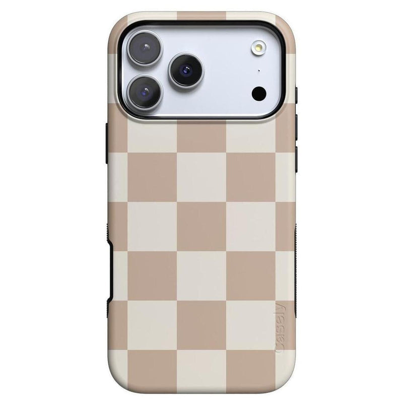 Fit Check | Neutral Checkerboard Case iPhone Case get.casely Bold + MagSafe® iPhone 17 Pro Max 