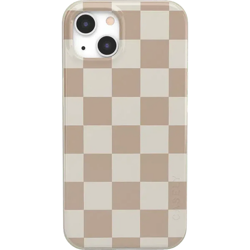 Fit Check | Neutral Checkerboard Case iPhone Case get.casely Classic iPhone 13 Mini