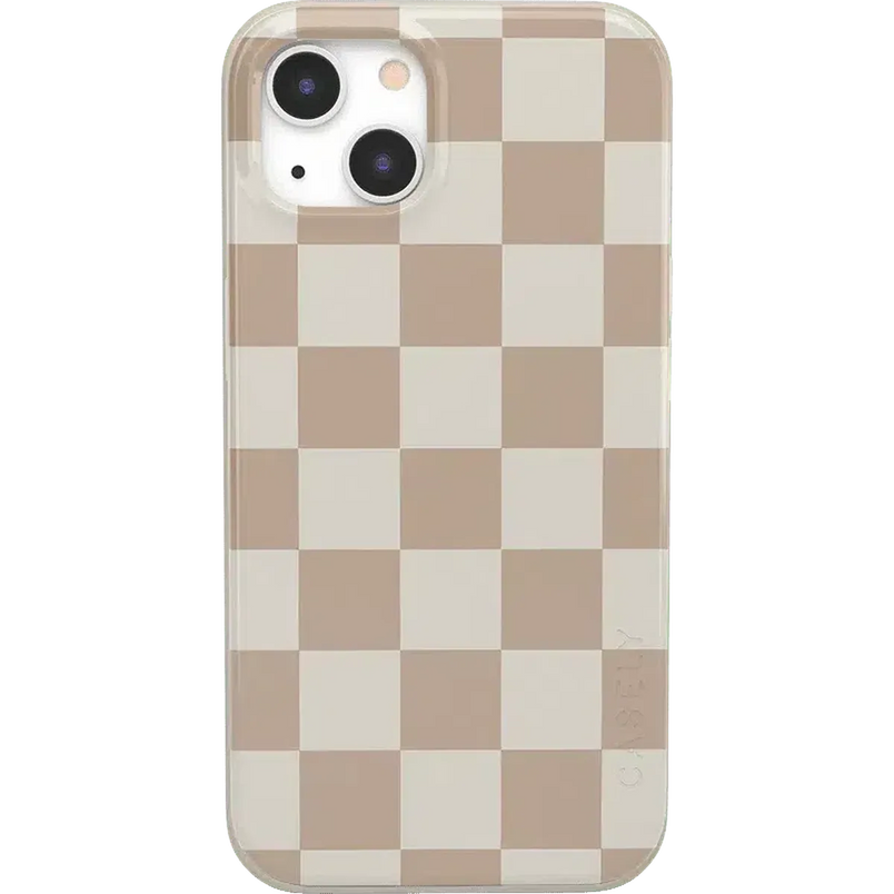 Fit Check | Neutral Checkerboard Case iPhone Case get.casely Classic + MagSafe® iPhone 13