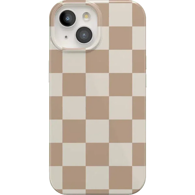Fit Check | Neutral Checkerboard Case iPhone Case get.casely Classic + MagSafe® iPhone 15