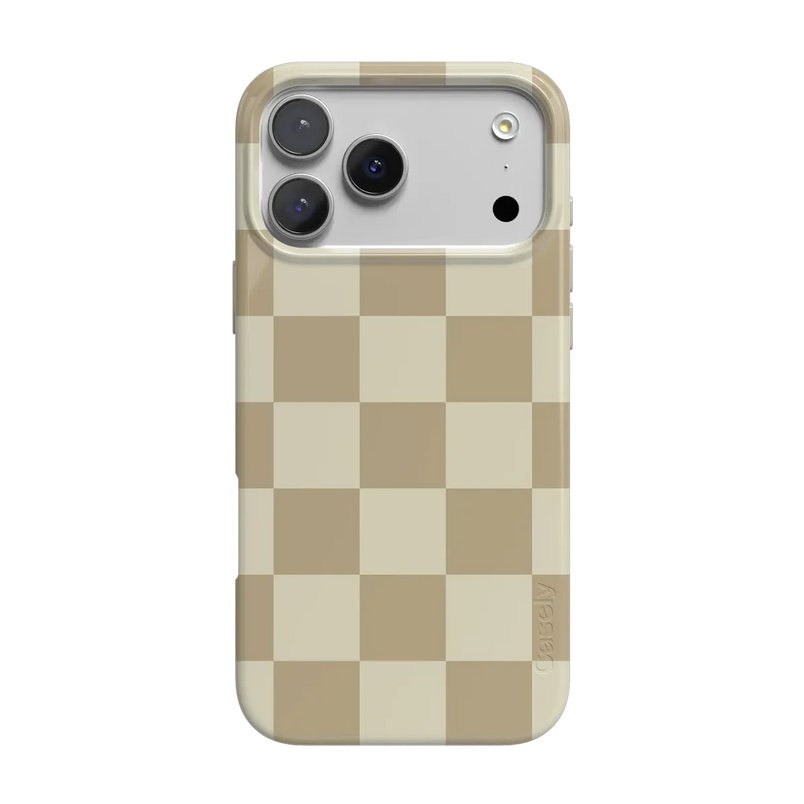 Fit Check | Neutral Checkerboard Case iPhone Case get.casely Classic + MagSafe® iPhone 17 Pro Max 