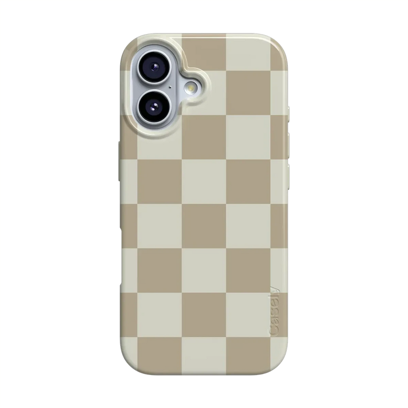 Fit Check | Neutral Checkerboard Case iPhone Case get.casely Classic + MagSafe® iPhone 17 